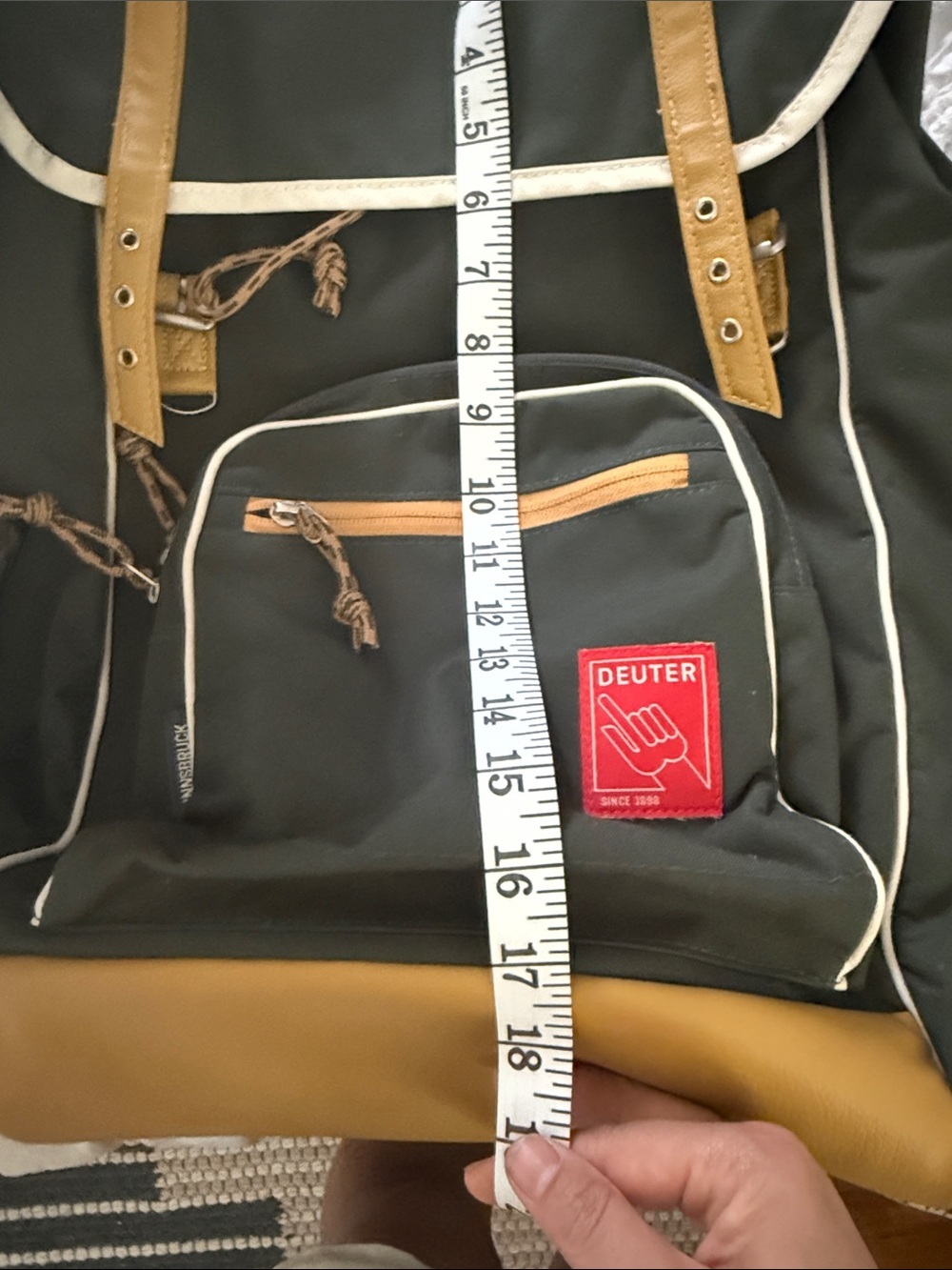 DUETER Innsbruck Back Pack. 22L Green Yellow - Picture 10 of 11